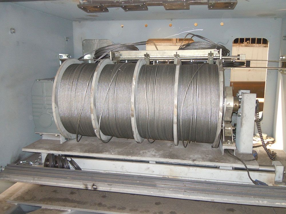 Carbon Steel LBS Grooved Multiple Winch Drums for Window Cleaning Machine